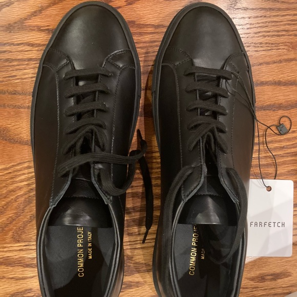 common projects black leather sneakers - Picture 5 of 5